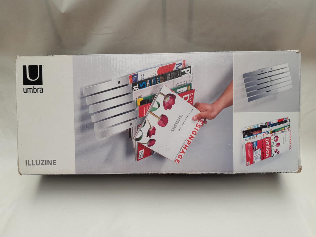 Umbra Illuzine Metal Wall-mounted Magazine Rack - Sativa Turner Design ...