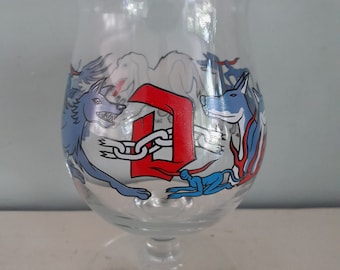 Duvel beer glass - glass - Iwan Smit - Limited Edition - Art Glass - Dog