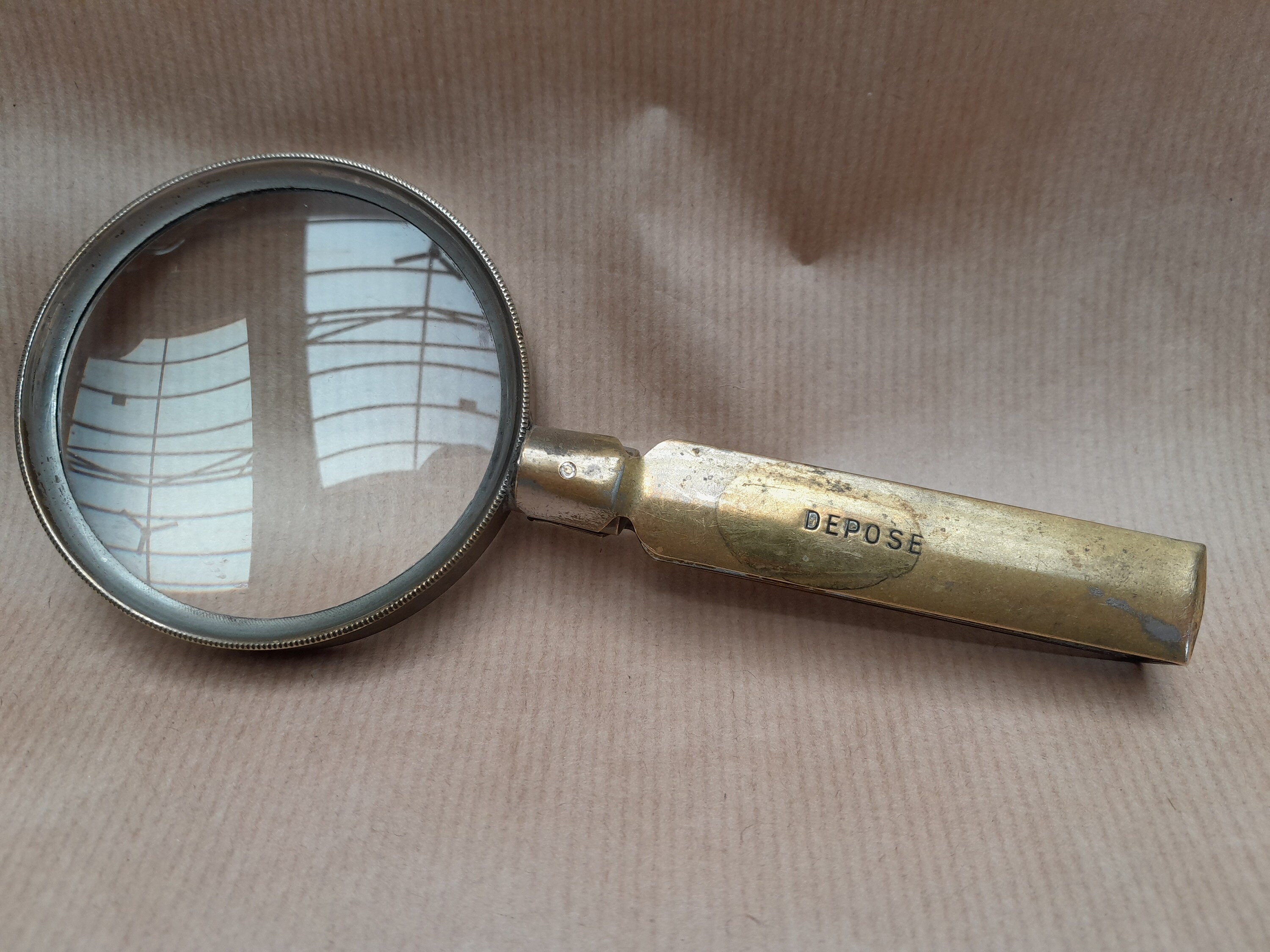 フランスアンティーク折りたたみポケットルーペ - Depose - ルーペ