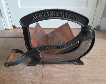 vintage Alexanderwerk brood snijmachine broodmes