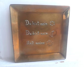 Brass trinket tray 1920's Georg Von Mendelssohn