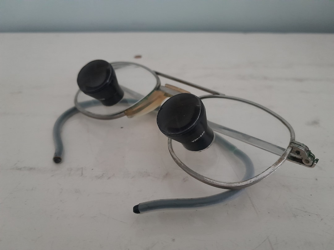 Vintage Carl Zeiss Surgical Dental Jewelers Loupe Glasses Etsy
