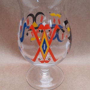 Duvel beer glass - glass - Letman - Limited Edition - Art Glass - Belgian beer