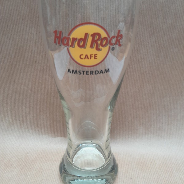 Hard Rock Cafe glass beer glass - Amsterdam