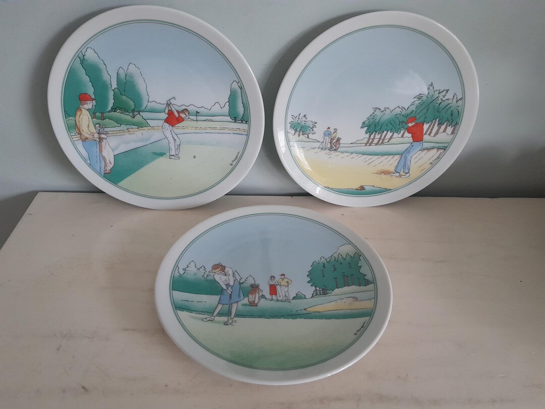 フランスヴィンテージ APILCO アピルコ プレート ゴルフプレイヤー