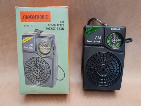 Vintage Supertronic K-9 AM Solid State Pocket Radio - Hong