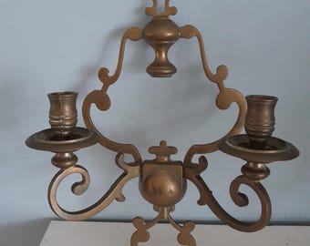 Wall candlestick - brass - candlestick - Art Nouveau