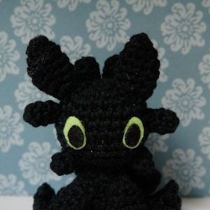 Night Fury / Nightfury aka Toothless Amigurumi from How to Train Your Dragon
