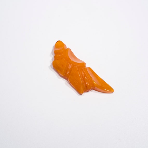 Yellow Bakelite Dress Clip, 1930s, USA