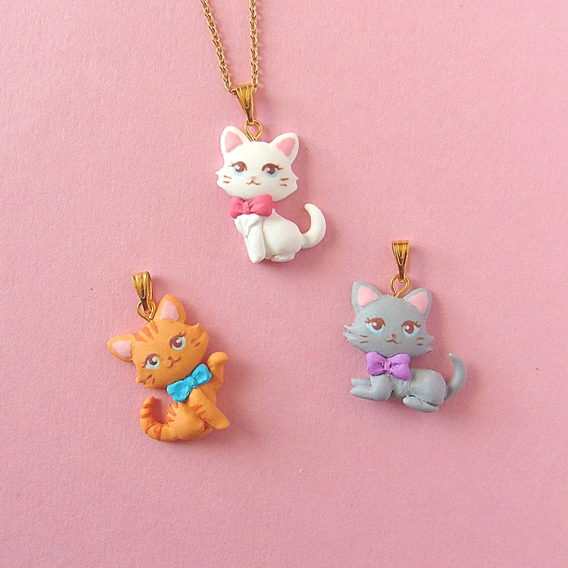 Polymer Clay Cat - Etsy