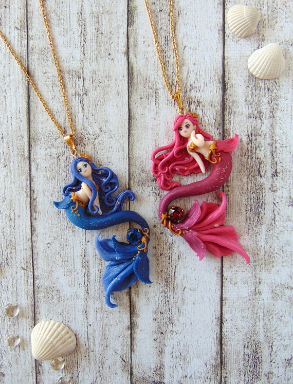 Etsy mermaid hotsell necklace
