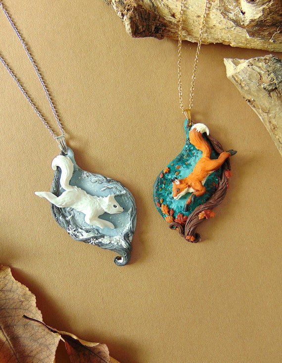 Etsy fox necklace online
