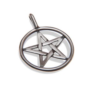 Handmade, Eco, Recycled Sterling Silver Pentagram