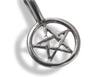 Small Pentagram handmade from recycled Sterling Silver