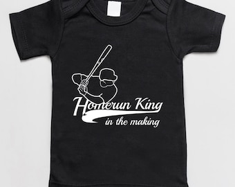 Homerun King in the making baby t-shirt black