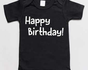 Happy Birthday baby t-shirt black