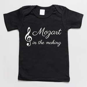 Mozart in the making baby t-shirt black
