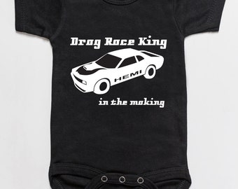 Drag Race King in the making baby bodysuit romper black