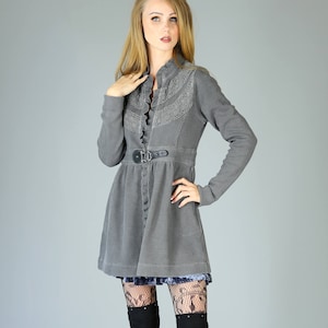 Sgt. Pepper Thermal Boho Jacket, Charcoal Gray