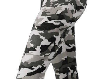 SALE! Grunge Gray Camo Printed Leggings - PLUS Size TOO!!