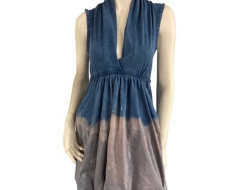 Grecian Goddess Pocket Dress -  Blue acid Ombré