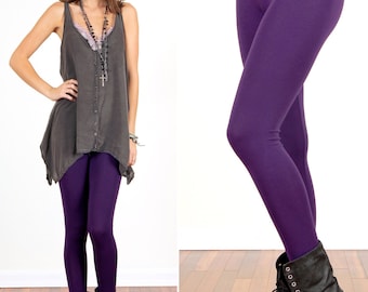 Purple Leggings - Etsy