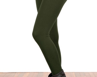 Dark olive green leggings 2025