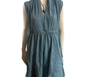 Grecian Goddess Pocket Dress - Sky  Blue