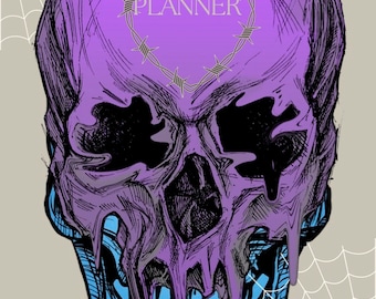 Skull Planner 2024 Digital PDF Download