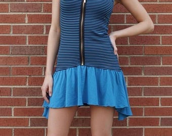 Closeout! Y2K Zipper Tank Dress Size Small
