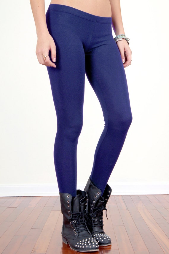 Navy cotton cheap leggings