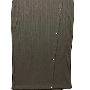 Last one! Size small Black ribbed  skirt with studs. Office goth/rock