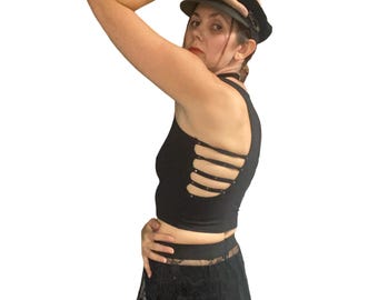 Strappy Studded Crop Top