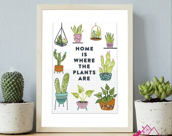 Plant Lovers Art Print
