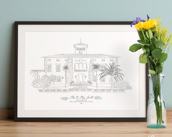 Personalised Wedding Venue/Location Print