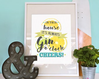 Gin Lovers Art Print