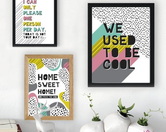 Quirky Quotes Print