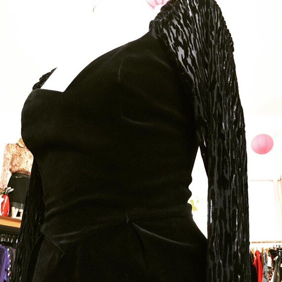 1980’s Radley velvet cocktail dress
