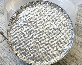 PROSPEROUS Silver White Glitter Eyeshadow- 26mm pressed Pan or Compact- Vegan Friendly, Cruelty Free