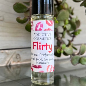 FLIRTY- Pink Sugar Inspired Scent- Natural Perfume Oil- Vegan Friendly Fragrance- All Natural Perfume
