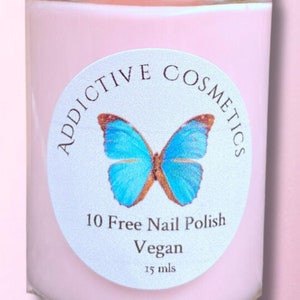 STRAWBERRY SMOOTHIE- 10 Toxin Free Nail Polish- Vegan Friendly, Cruelty Free
