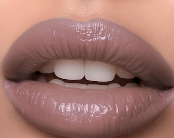 COMFY Taupe Liquid Lipstick- Full Color Lipgloss- Vegan Friendly, Cruelty Free