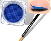 BRIGHT BLUE Neon Matte Eyeliner with Applicator Brush- Water Activated Eyeliner- Vegan Friendly, Cruelty Free