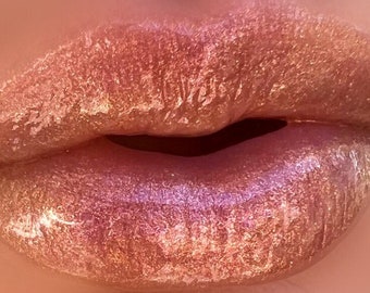 DESERT MOON Liquid Lip Glaze - Color Shifting Reflects - Vegan Friendly, Cruelty Free Lip Gloss