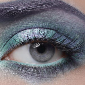 LAGOON Mineral Eyeshadow Duo- Get this look! All Natural, Vegan Eyeshadow and Eyeliner Makeup