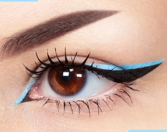 Soft Blue Matte Eyeliner – Vegan Mineral Makeup with Brush