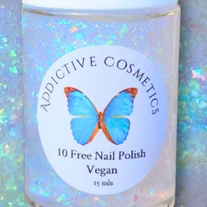 Esmalte de uñas en escamas ECLIPSE: esmalte de uñas libre de 10 toxinas, apto para veganos y libre de crueldad animal