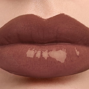 TIMBER Warm Brown Flüssiger Lippenstift - Farbiger Lipgloss - Vegan freundlich, Grausamkeit frei