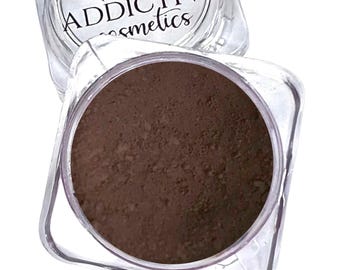 Fard à paupières et eye-liner minéraux brun mat SINISTER - Tout naturel, maquillage végétalien