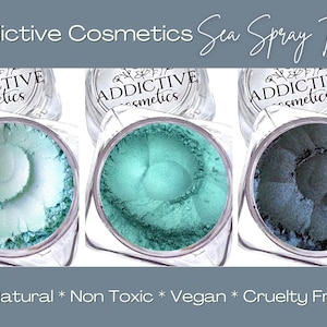 SEA SPRAY minerale oogschaduw trio van volledig natuurlijke, veganistische oogschaduw en eyeliner minerale make-up, cadeauset voor jou of een geliefde!